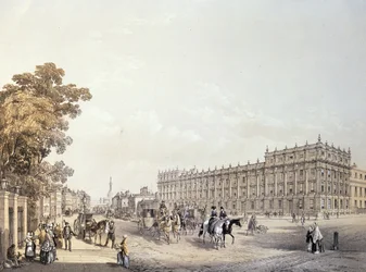 Das Schatzamt, Whitehall, veröffentlicht von Lloyd Bros. und Co. 1852
